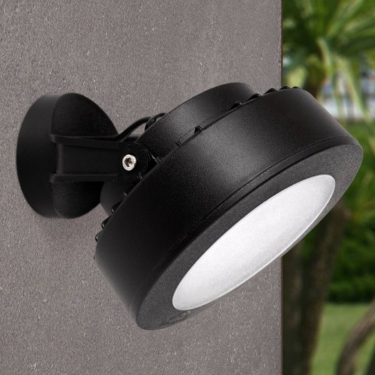 Spot Tommy rund svart 1 lampa 10W CCT