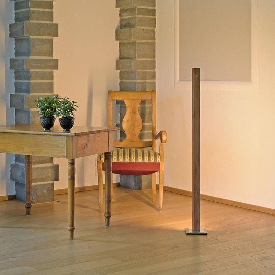 HerzBlut Leonora LED-golvlampa 122,5 cm valnöt
