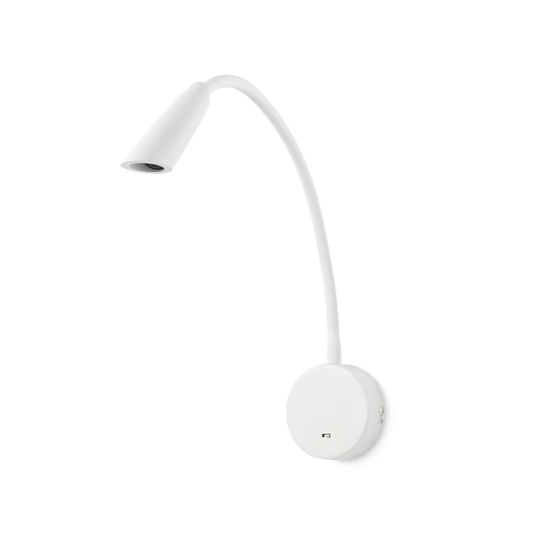 Boken LED vägglampa (Vit)