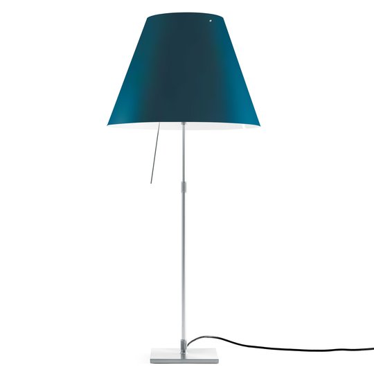 Luceplan Costanza bordslampa D13i aluminium/blå