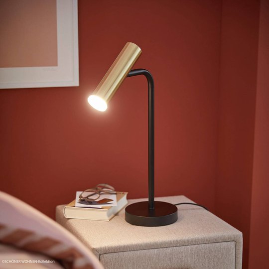 Schöner Wohnen Stina LED-bordslampa, guld