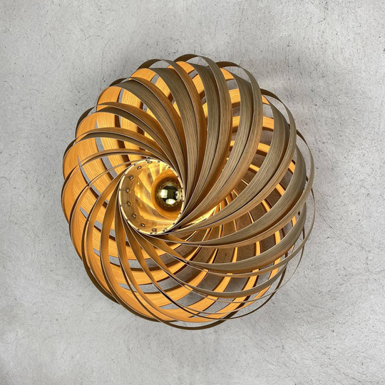 Gofurnit Veneria vägglampa, ek, Ø 50 cm