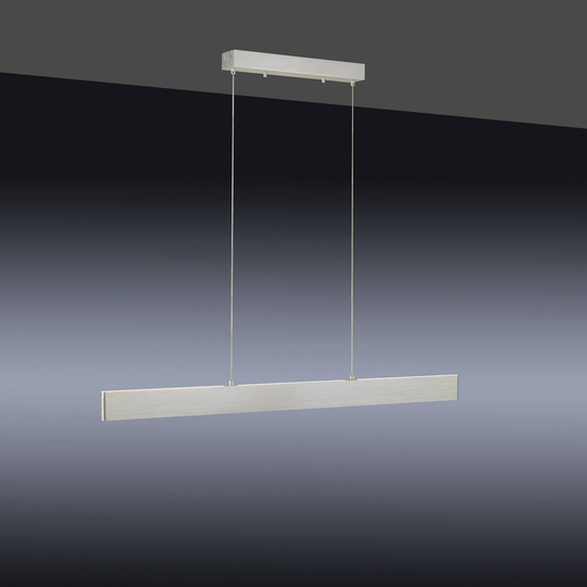 LED-pendellampa LOLAsmart Nila, borstat aluminium