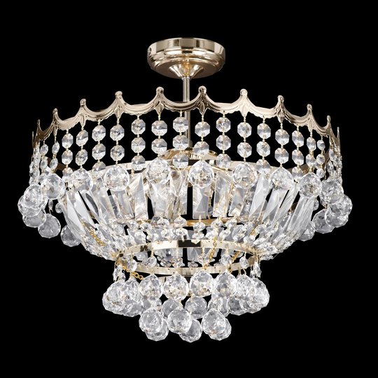 Pompös kristalltaklampa VERSAILLES