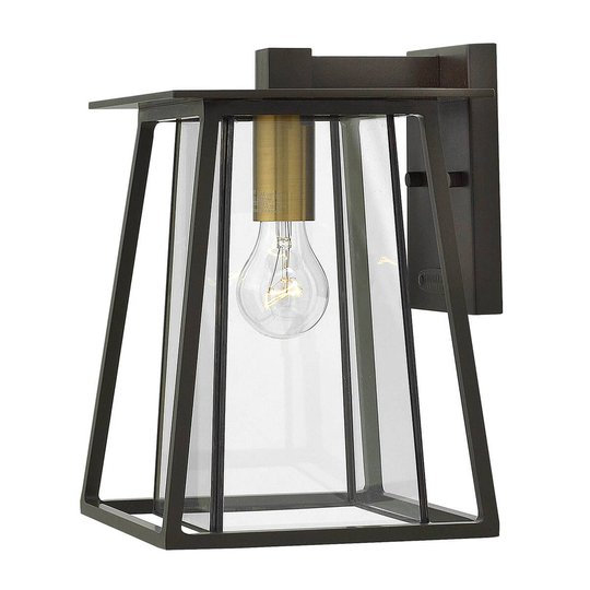 Medelstor utomhusvägglampa Walker 1 lampa
