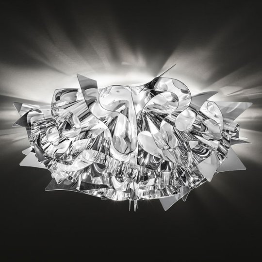 Slamp Veli Medium designtaklampa Ø 53 cm silver