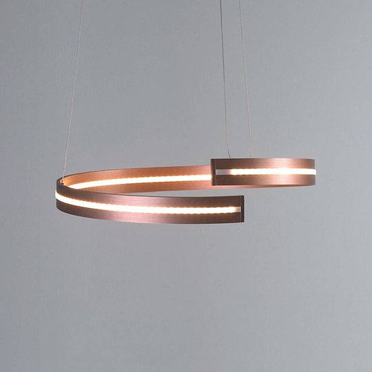 Bopp Break – LED-hänglampa, 40 cm roséguld