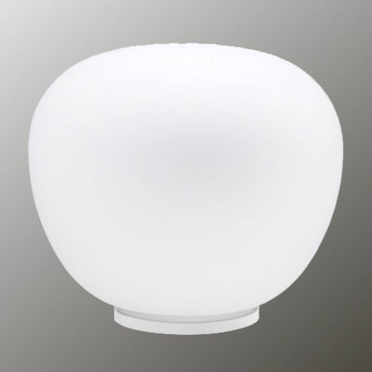Fabbian Lumi Mochi bordslampa, liggande, Ø 38 cm