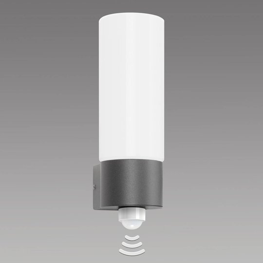 Vacker utomhusvägglampa Gray, med sensor