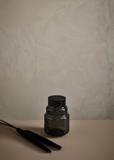 GLIMMER - Handmade Glass 19cm Grey