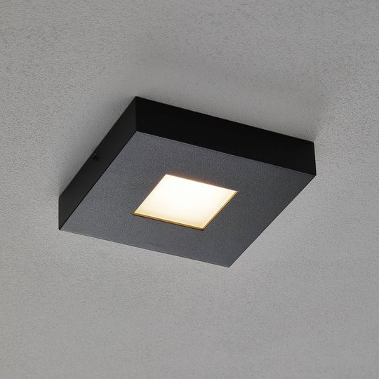 LED-taklampa Cubus i svart