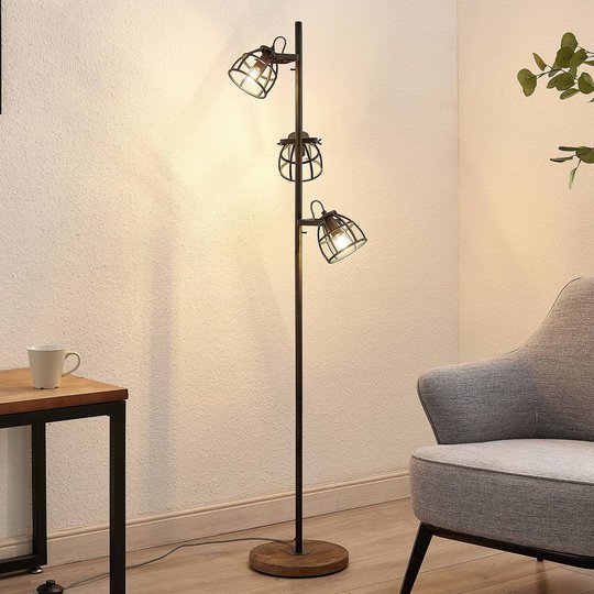 Lindby Rutger golvlampa, 3 lampor