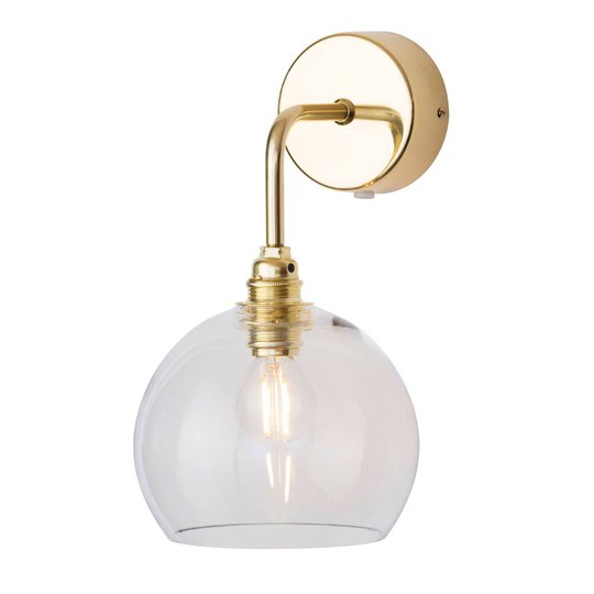 EBB & FLOW Rowan vägglampa guld skärm klar