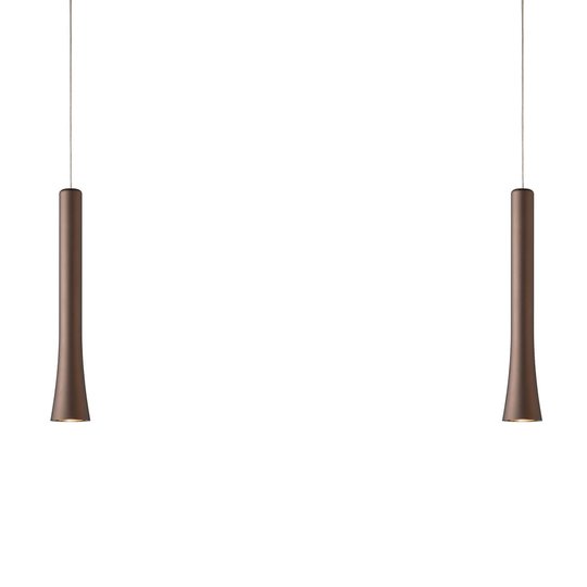 LED-pendellampa Rio i elegant form, 2 ljuskällor