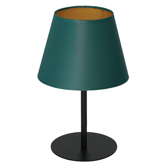 Bordslampa Soho, konisk höjd 33 cm grön/guld
