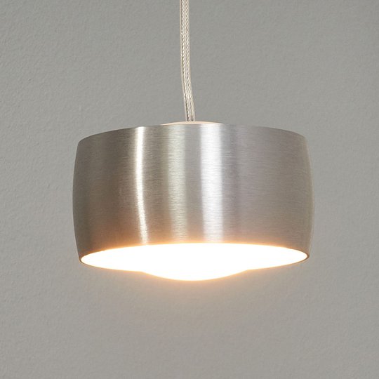 Elegant pendellampa Grace, matt silver