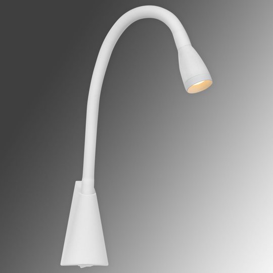 Böjbar LED-vägglampa Galen i vitt