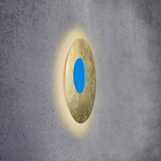 Escale Blade Open LED-vägglampa RGB+W guld Ø59cm