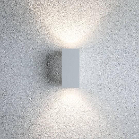 Paulmann Flame vägglampa 2 lampor 12,8cm vit