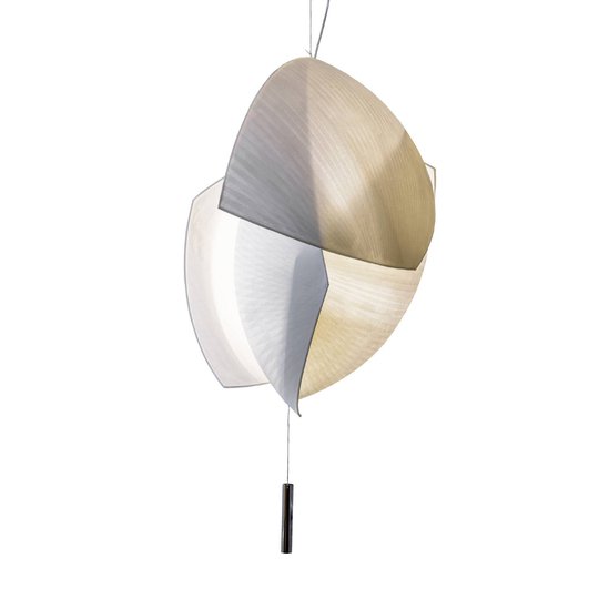 Grok Voiles LED-hänglampa 95x70 cm, dimbar 1-10V