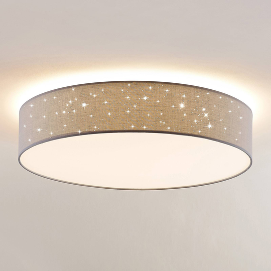 Lindby Ellamina LED-taklampa, 60 cm, ljusgrå