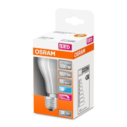 OSRAM Superstar LED-lampa E27 12 W 4 000 K dimbar