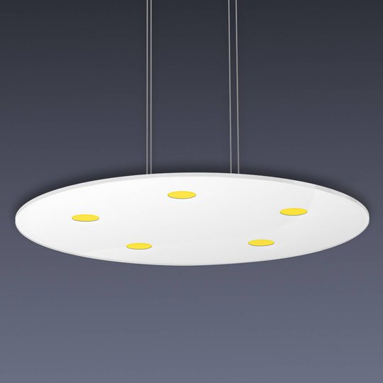 Rund LED-taklampa Sunia med touchdimmer