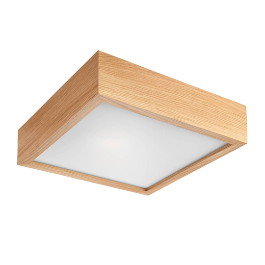 Taklampa Kerio kvadrat 27,5 x 27,5 cm ljus ek