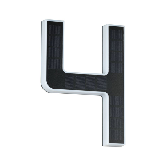 Solar Husnummer 4 IP44 (Svart)
