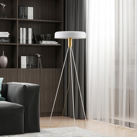 Lucande Filoreta golvlampa i vitt
