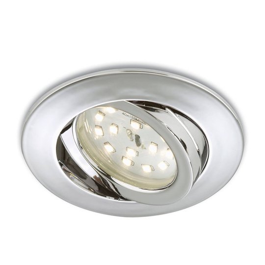 Riktbar LED-inbyggnadsspot Erik krom