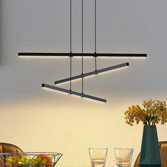 Lucande Satilum LED-hänglampa, 3 lampor