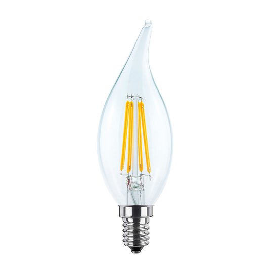 LED-lampa med böjd topp E14 4W, 2 700 K