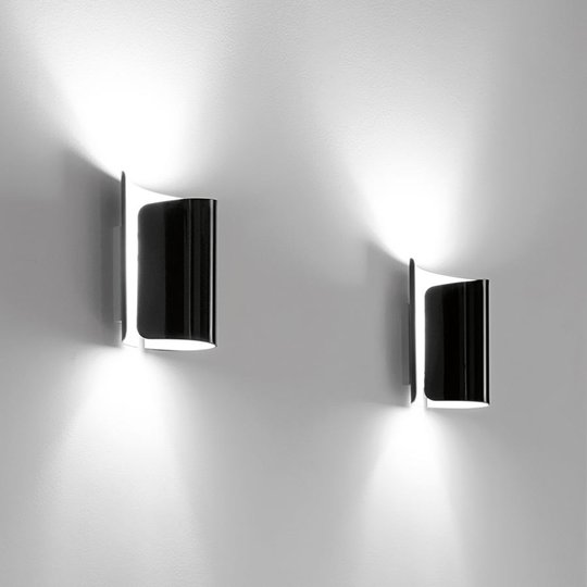svartglänsande, enastående vägglampa Papiro