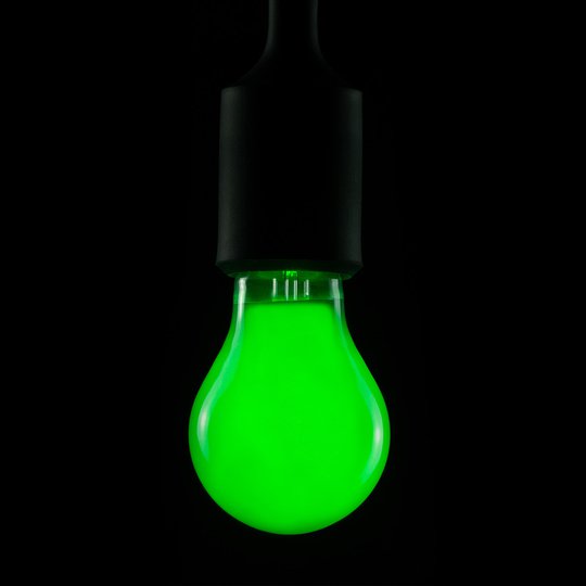 E27 2W LED-lampa grön dimbar med 80 lysdioder
