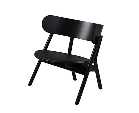 Oaki Loungestol med vaddering- svart