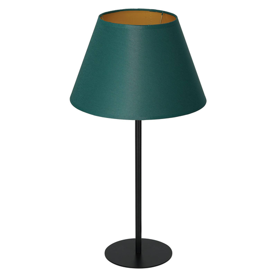 Bordslampa Soho, konisk höjd 56cm grön/guld