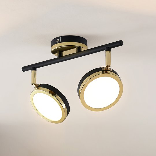 Lindby Alsani LED-takspotlight, 2 lampor
