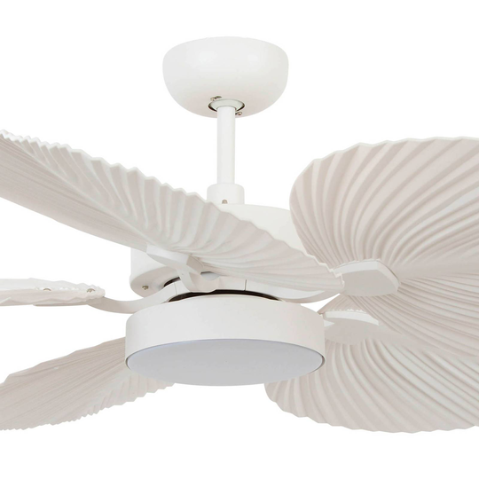 Takfläkt Bali med LED-lampa, vit