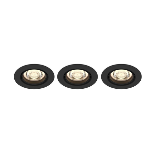 6W Spot Impala Svart X3