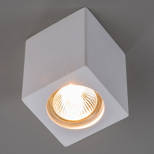 Gips-downlight Anelie, GU10-infattning, höjd 11 cm