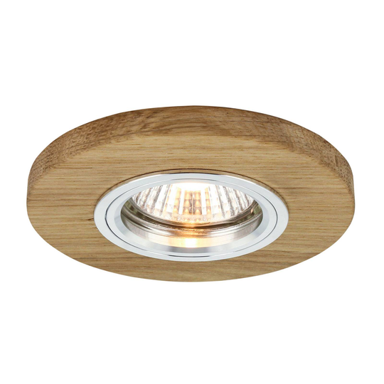 LED-inbyggnadsspot Sirion, Ø 10 cm oljad ek