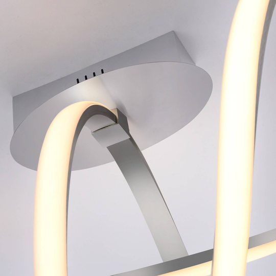 LED-taklampa Maria, dimbar, aluminium