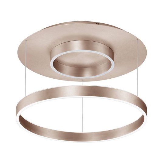 B-Leuchten Delta LED-taklampa, roséguld eloxerad