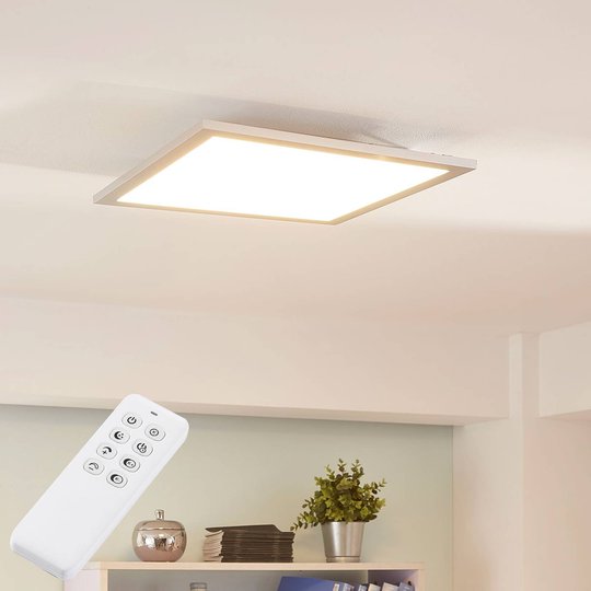 LED-taklampa Lysander, dimbar 39,5 cm silver