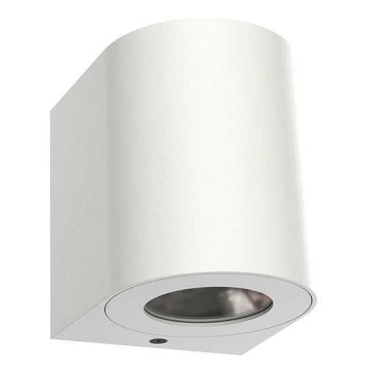 LED-utomhusvägglampa Canto 2, 10 cm, vit
