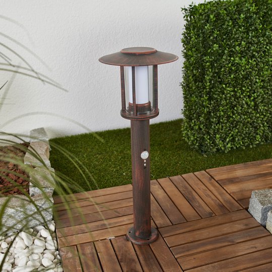 LED-marklykta Pavlos i rost, rörelsesensor