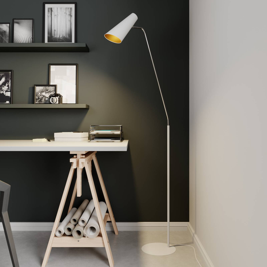 Lucande Wibke golvlampa i vitt