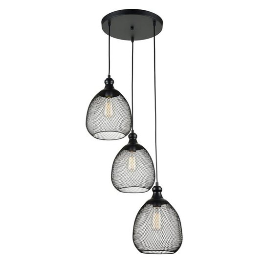 Pendellampa Syrsa i burdesign, 3 ljuskällor