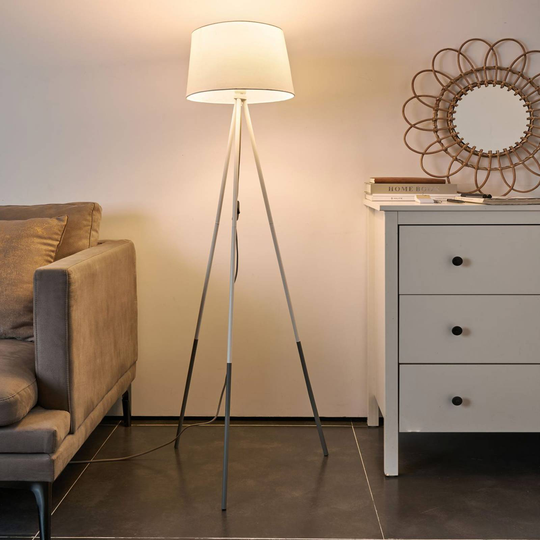 Pauleen Grand Treasure golvlampa trebent, vit